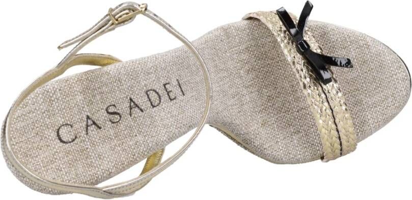 Casadei Sandalen Goud Yellow Dames