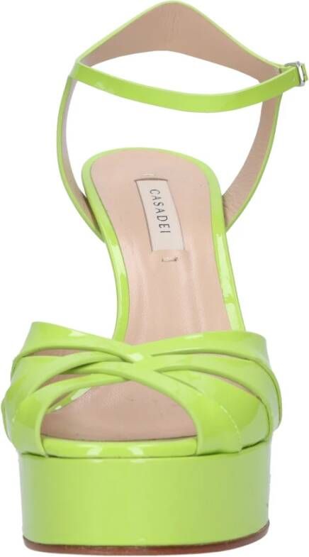 Casadei Sandalen Groen Green Dames