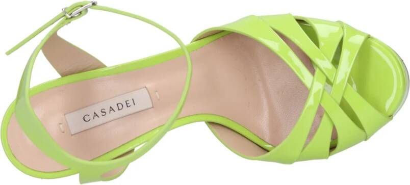 Casadei Sandalen Groen Green Dames