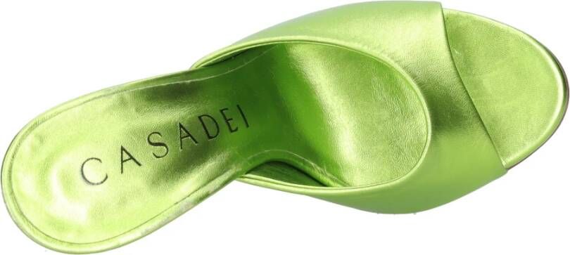 Casadei Sandalen Groen Green Dames