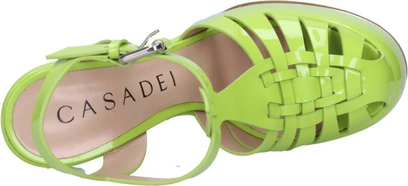 Casadei Sandalen Groen Green Dames