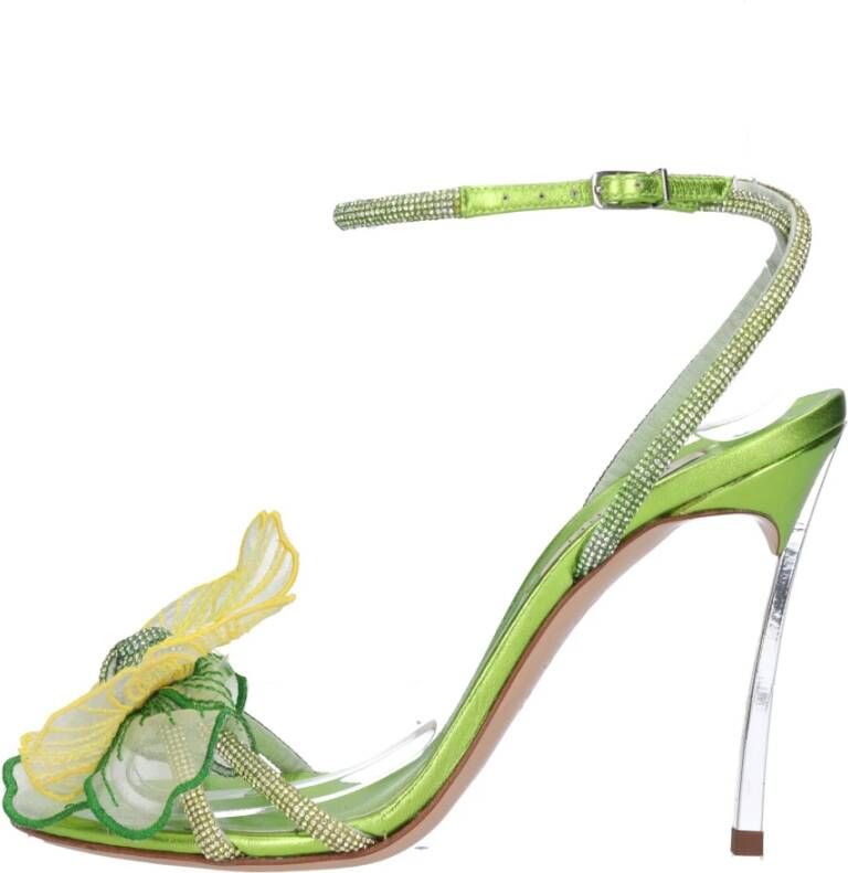 Casadei Sandalen Groen Green Dames