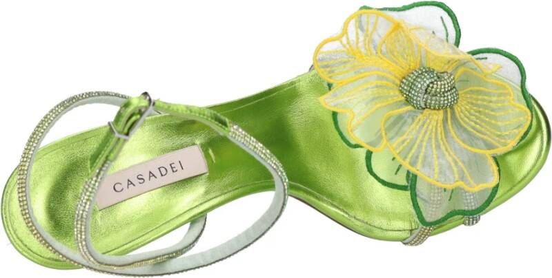 Casadei Sandalen Groen Green Dames