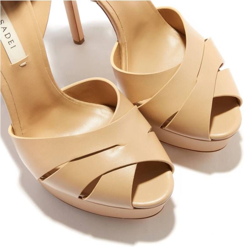 Casadei Sandalen met hoge hakken Beige Dames