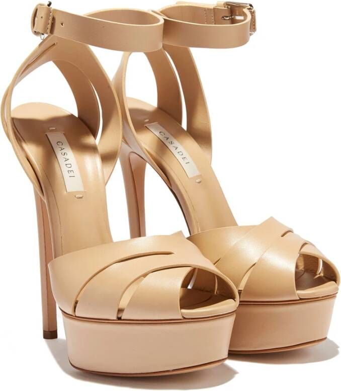 Casadei Sandalen met hoge hakken Beige Dames