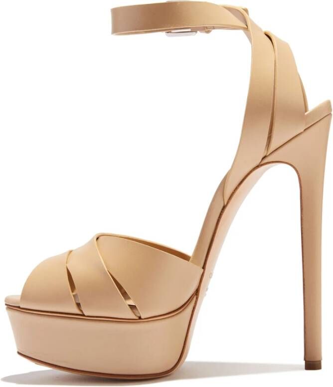 Casadei Sandalen met hoge hakken Beige Dames