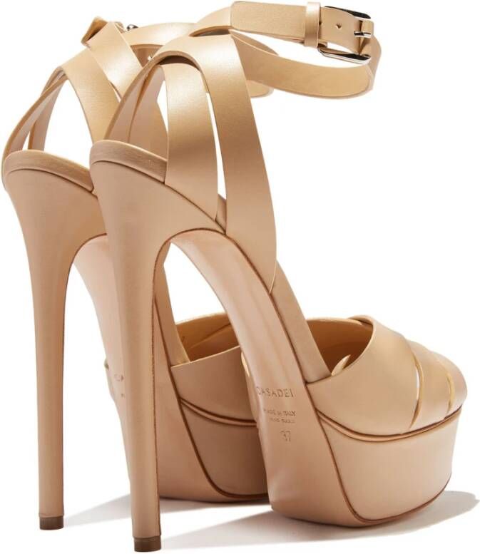 Casadei Sandalen met hoge hakken Beige Dames