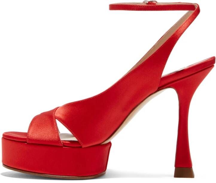 Casadei Sandalen met hoge hakken en platform Red Dames