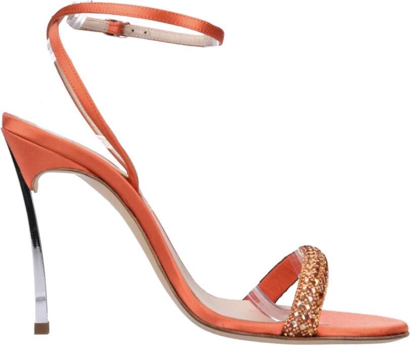 Casadei Sandalen Oranje Orange Dames