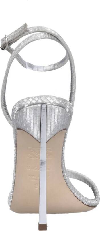 Casadei Sandalen Zilver Gray Dames