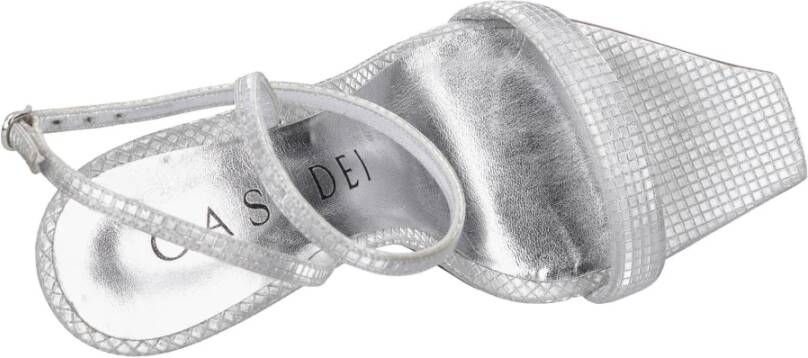 Casadei Sandalen Zilver Gray Dames