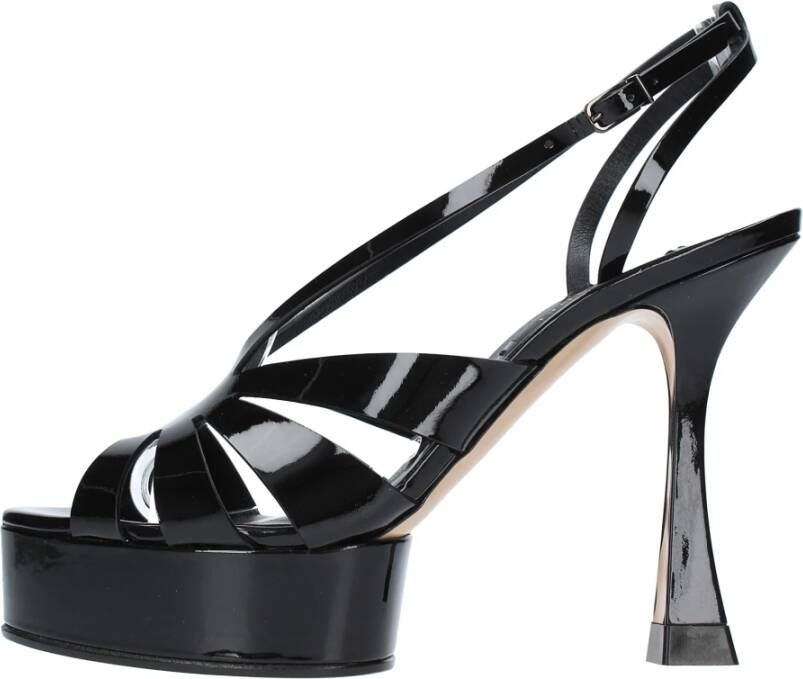 Casadei Sandalen Zwart Black Dames