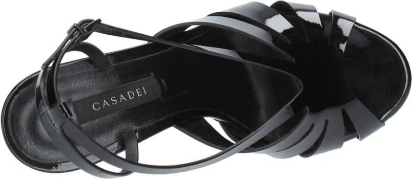 Casadei Sandalen Zwart Black Dames