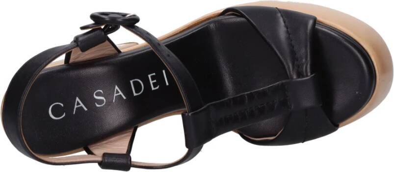 Casadei Sandalen Zwart Black Dames