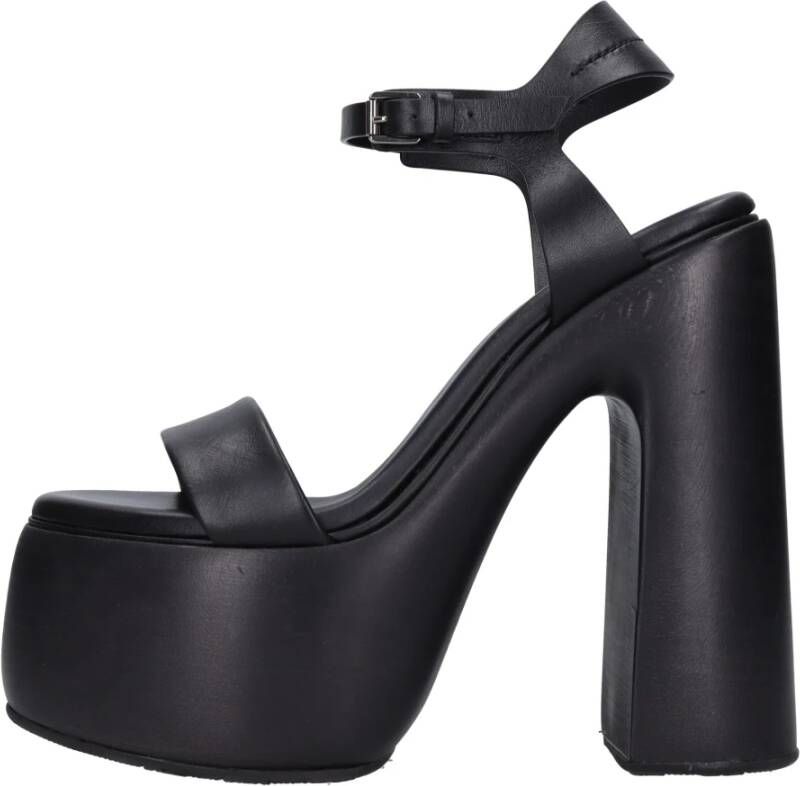 Casadei Sandalen Zwart Black Dames