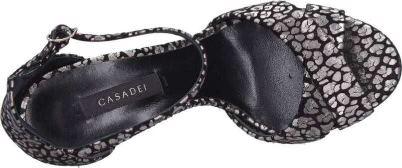 Casadei Sandalen Zwart Black Dames