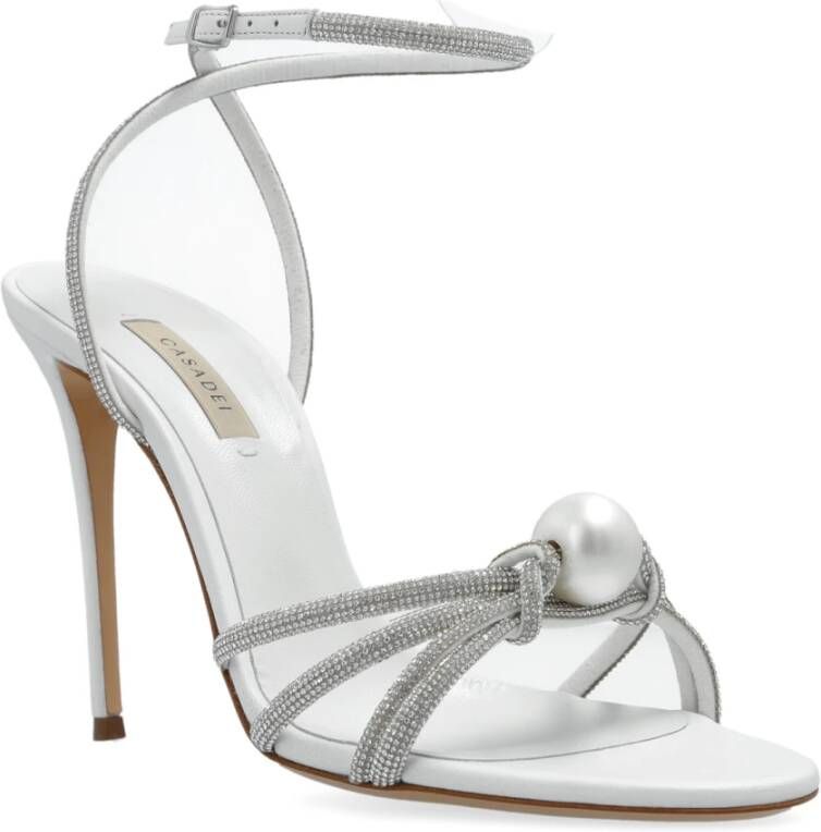 Casadei Sandaletten met hak Gray Dames