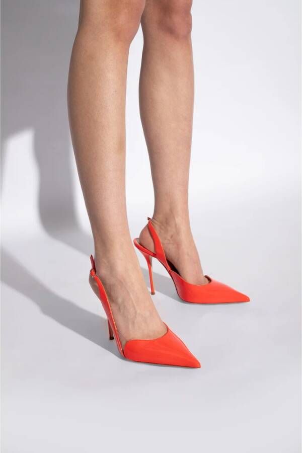 Casadei Scharlakenrode glanzende pumps Red Dames