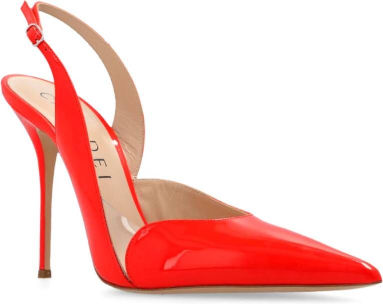 Casadei Scharlakenrode glanzende pumps Red Dames