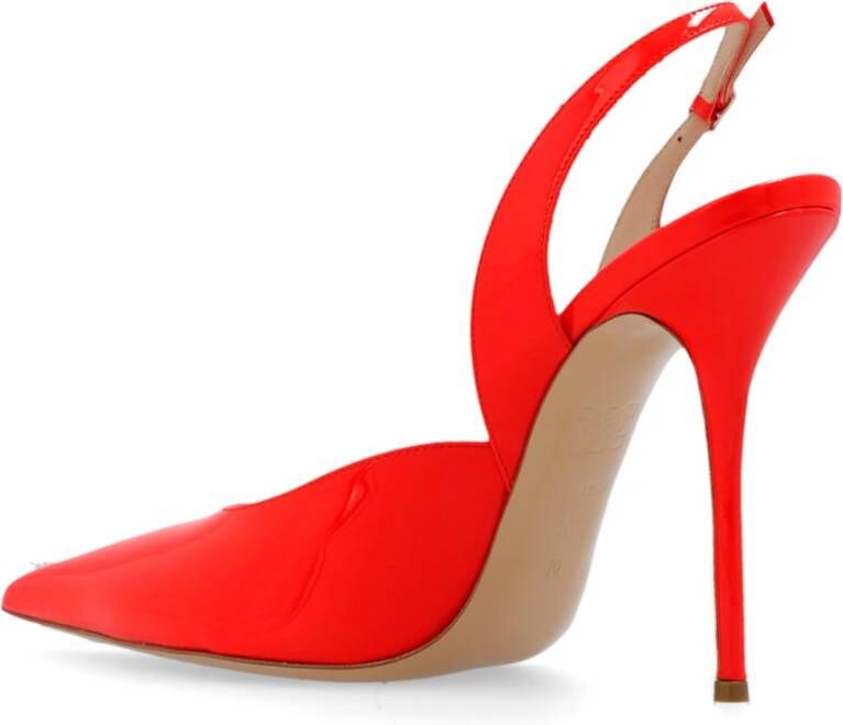 Casadei Scharlakenrode glanzende pumps Red Dames