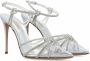 Casadei Kristallen Hoge Hak Sandalen Gray Dames - Thumbnail 2