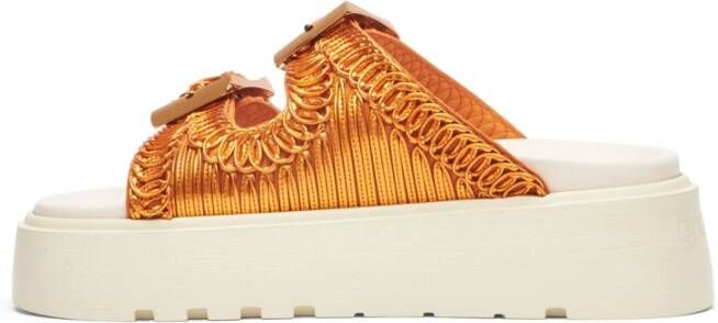 Casadei Sliders Orange Dames