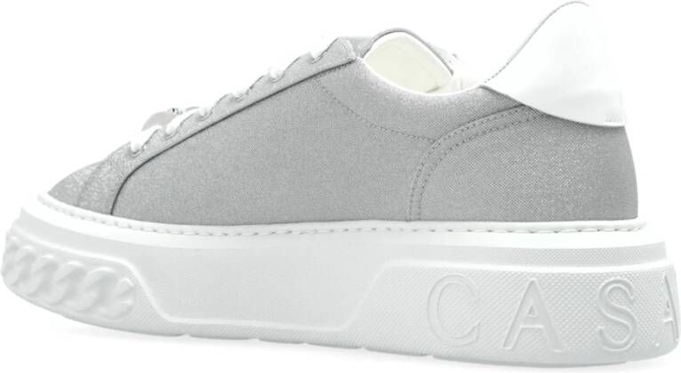 Casadei Sneakers met glinsterend glitter Gray Dames