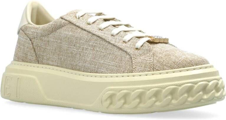 Casadei Sneakers met lurex draad Beige Dames