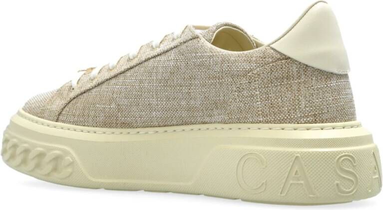 Casadei Sneakers met lurex draad Beige Dames