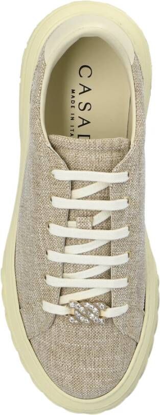 Casadei Sneakers met lurex draad Beige Dames