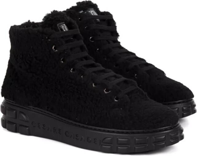 Casadei Sneakers met nepbont Black Dames