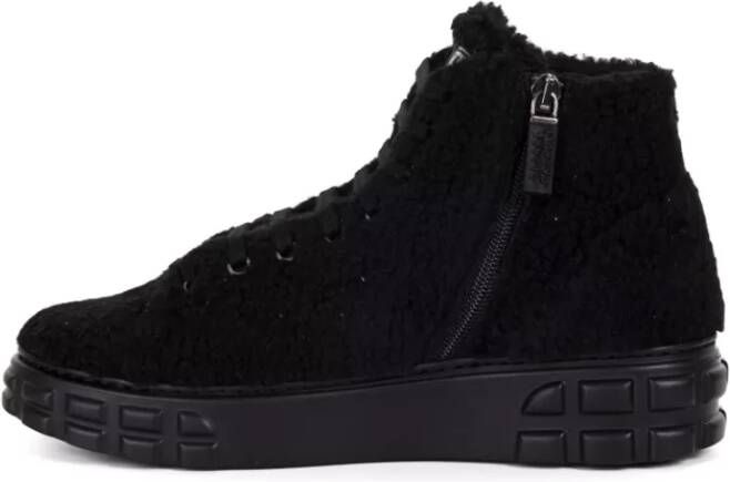 Casadei Sneakers met nepbont Black Dames