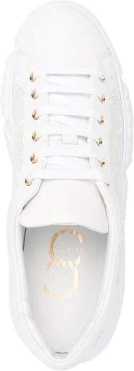 Casadei Witte Leren Sneakers voor Vrouwen White Dames