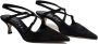 Casadei Suede Slingback Hakken Black Dames - Thumbnail 2