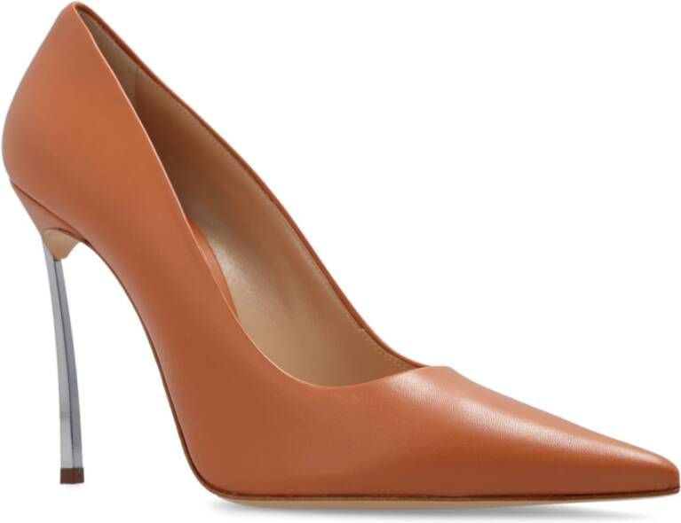 Casadei Super Blade leren stiletto pumps Bruin Dames