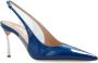 Casadei Bohemian Blue Slingback met Stalen Blade Hak Blue Dames - Thumbnail 8