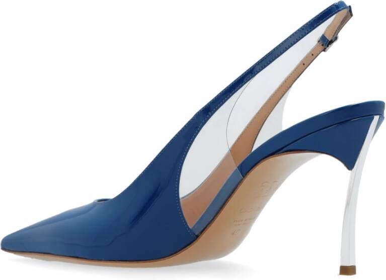 Casadei Superblade glanzende pumps Blue Dames