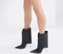 Casadei Superblade Titilla Leren Enkellaars Zwart Dames - Thumbnail 9