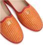 Casadei Topaas Geweven Loafers Orange Dames - Thumbnail 5