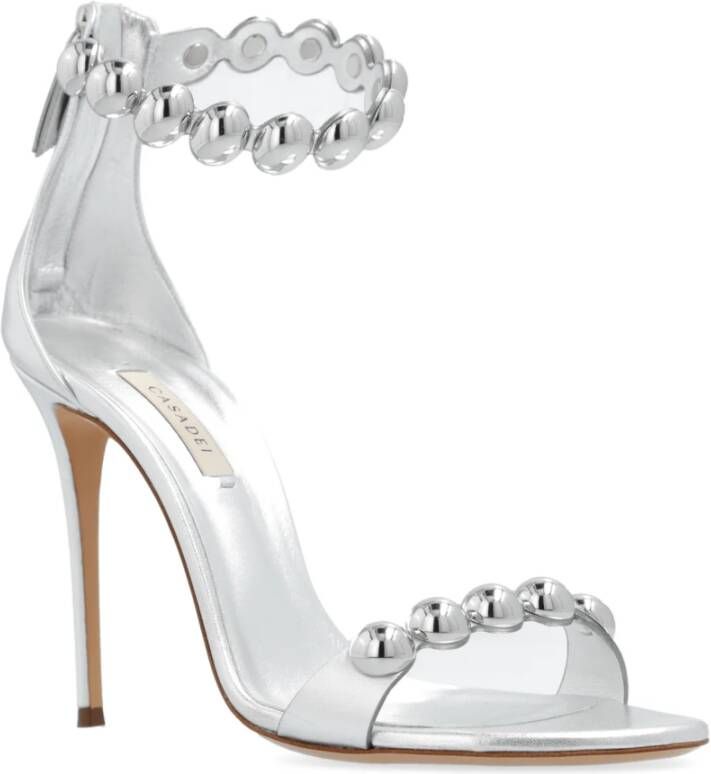 Casadei Tropicana Julia sandalen met hak Gray Dames