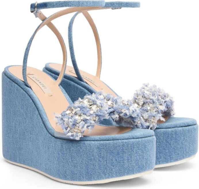 Casadei Wedges Blue Dames