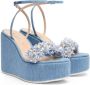 Casadei Wedges Blue Dames - Thumbnail 2