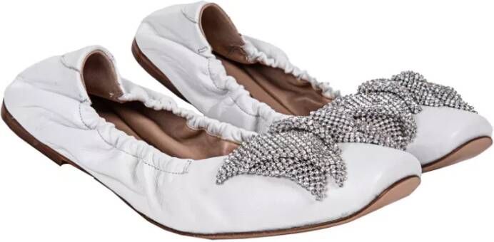 Casadei Witte balletflats White Dames