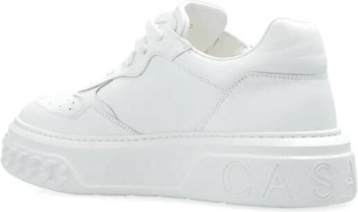 Casadei Witte Geperforeerde Sneakers White Dames