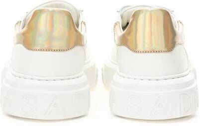 Casadei Witte Leren Sneaker Off Road White Dames