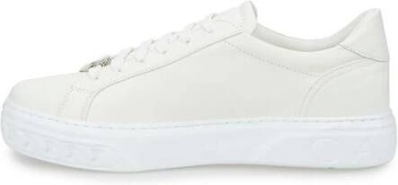 Casadei Witte Leren Sneaker White Dames