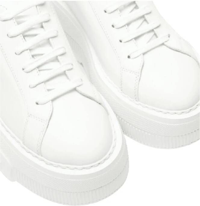 Casadei Witte Salento Sneaker met C-Chain Logo White Dames