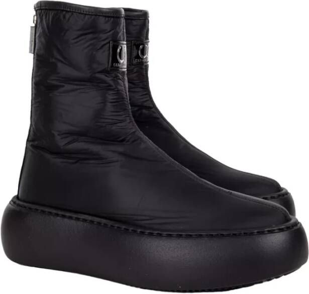 Casadei Zwarte enkellaarsjes Black Dames