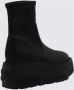 Casadei Zwarte Enkellaarzen met Oversized Zool Black Dames - Thumbnail 2