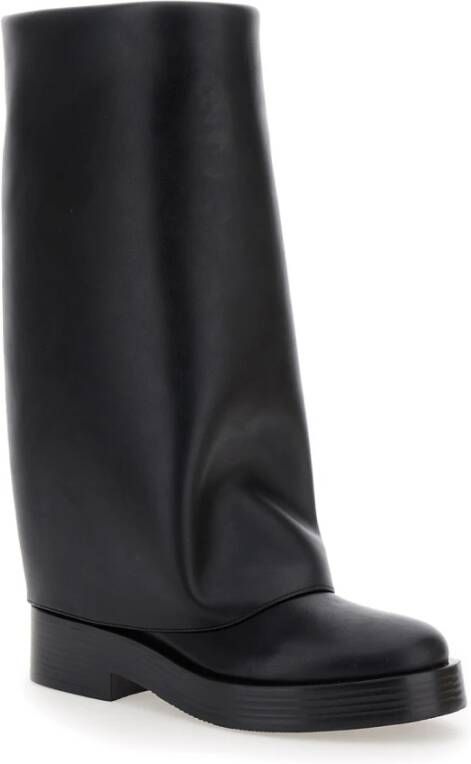 Casadei Zwarte Laagjes Mid-Calf Laarzen Black Dames